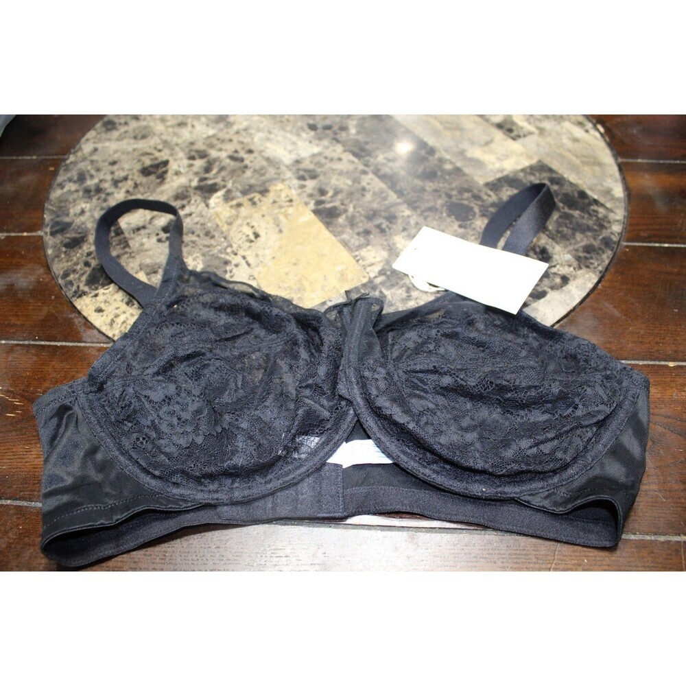 HSIA Black Lace T-shirt Bra Underwired Women's Size 40DD NEW